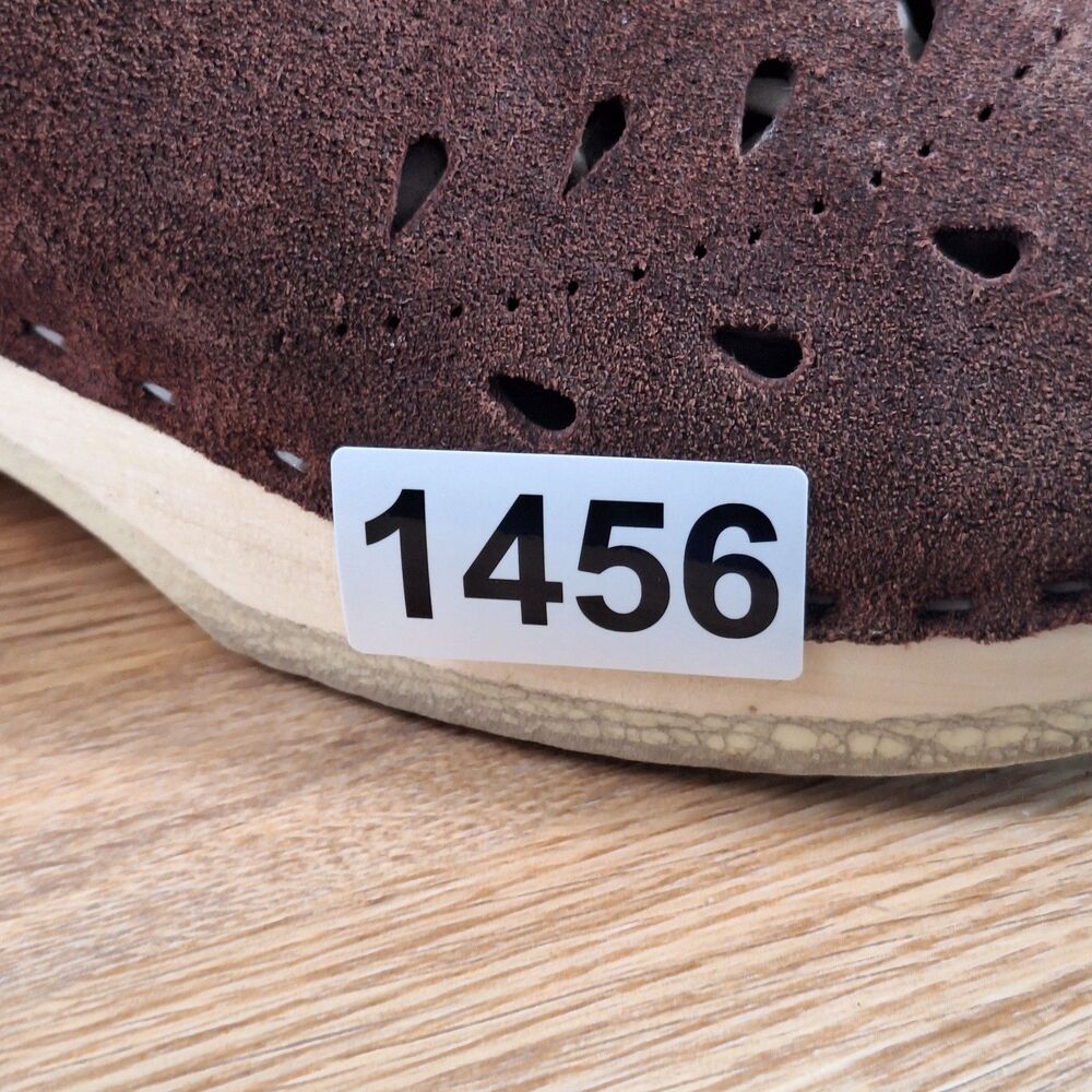 Sven Women's EU 40 Slip-On Suede Clogs Brown Leaf Punch Detail Leather Lined - Picture 13 of 13